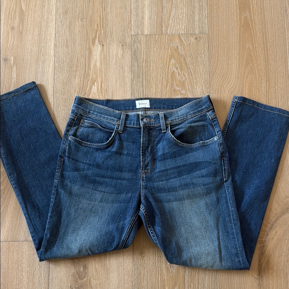 Hudson Jeans Blue Straight Leg Classic Denim